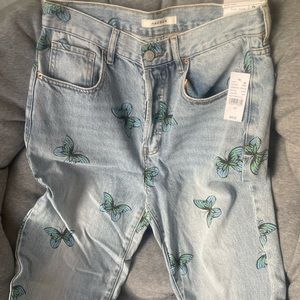 Pacsun butterfly dad jeans size 29